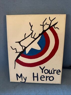 Wallpapher Patriotic Shield Art - Red, White, Blue, Black
